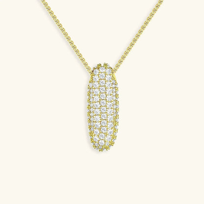 [VA]Bubble Initial Diamond Necklace