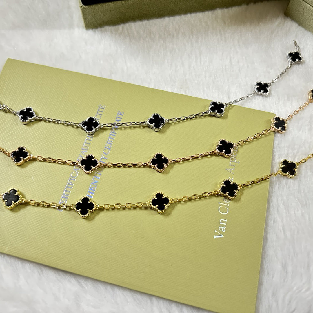 [VA]CLOVER 6-MOTIV ONYX-ARMBAND