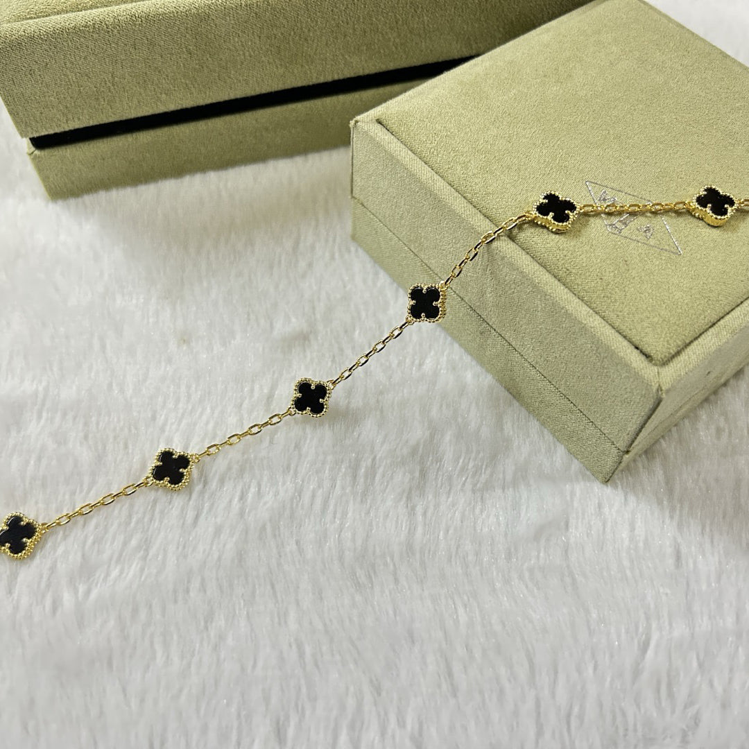 [VA]CLOVER 6-MOTIV ONYX-ARMBAND
