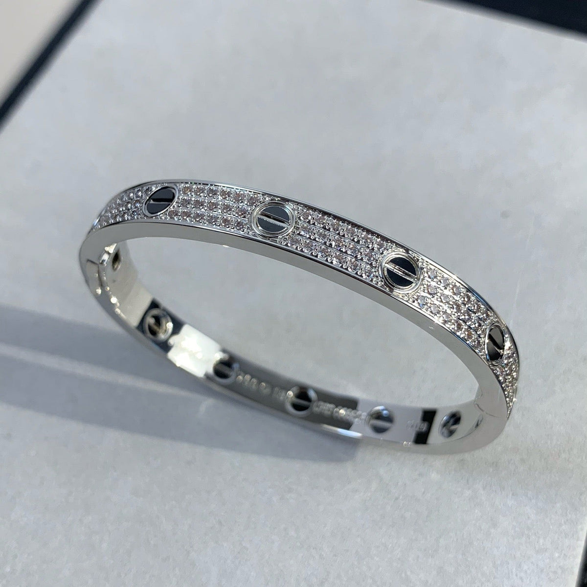 [VA]LOVE BRACELET 6.1MM DIAMOND-PAVED CERAMIC