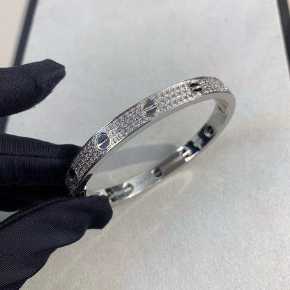 [VA]LOVE BRACELET 6.1MM DIAMOND-PAVED CERAMIC