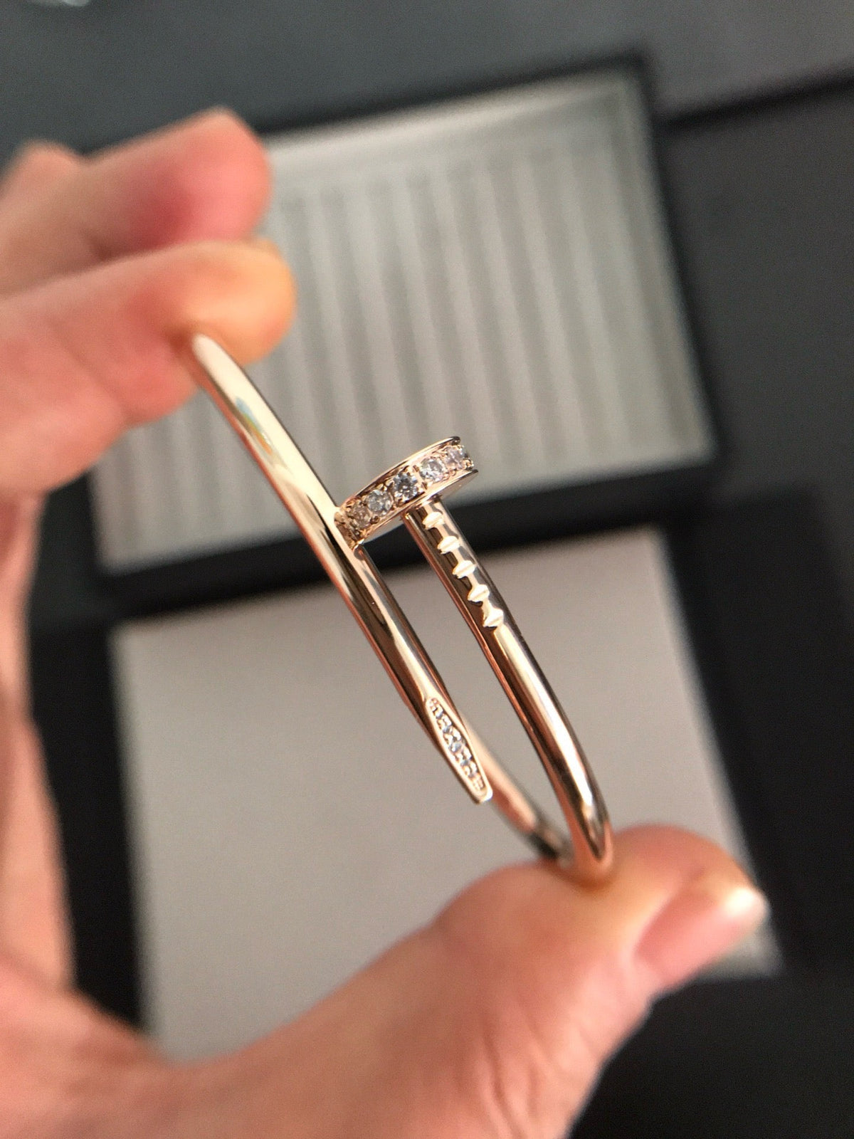 [VA]JUSTE UN CLOU ARMBAND 3,5 MM MIT DIAMANTEN