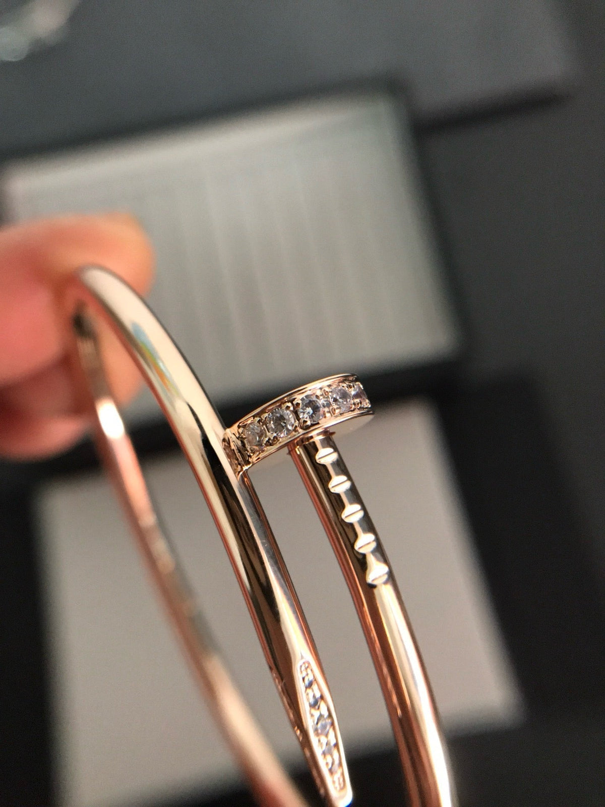 [VA]JUSTE UN CLOU ARMBAND 3,5 MM MIT DIAMANTEN