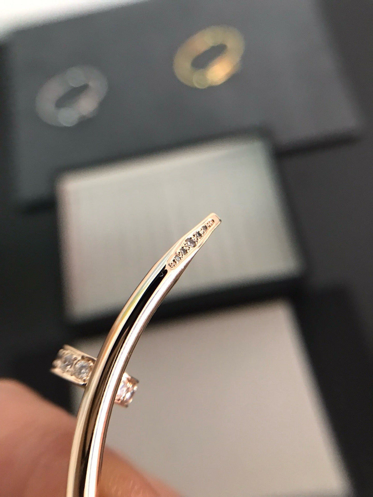 [VA]JUSTE UN CLOU ARMBAND 3,5 MM MIT DIAMANTEN