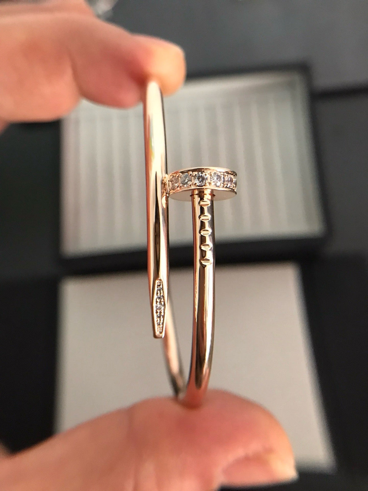 [VA]JUSTE UN CLOU ARMBAND 3,5 MM MIT DIAMANTEN