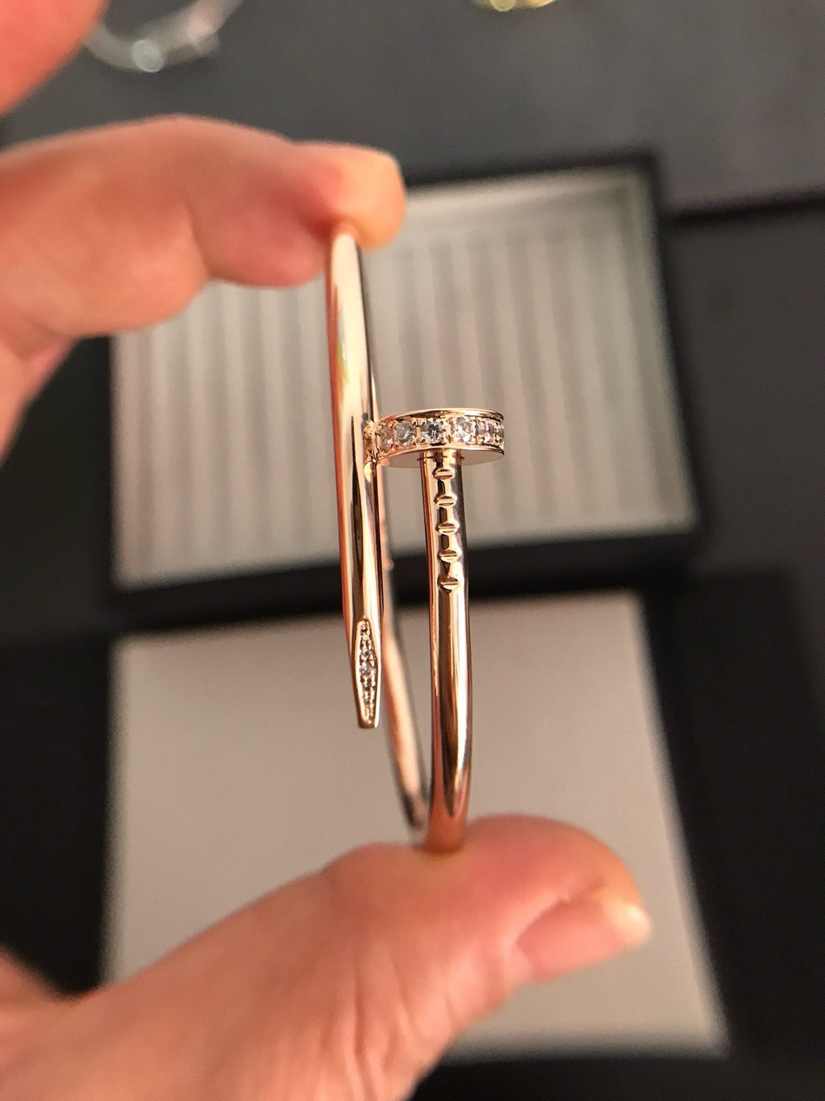 [VA]JUSTE UN CLOU ARMBAND 3,5 MM MIT DIAMANTEN