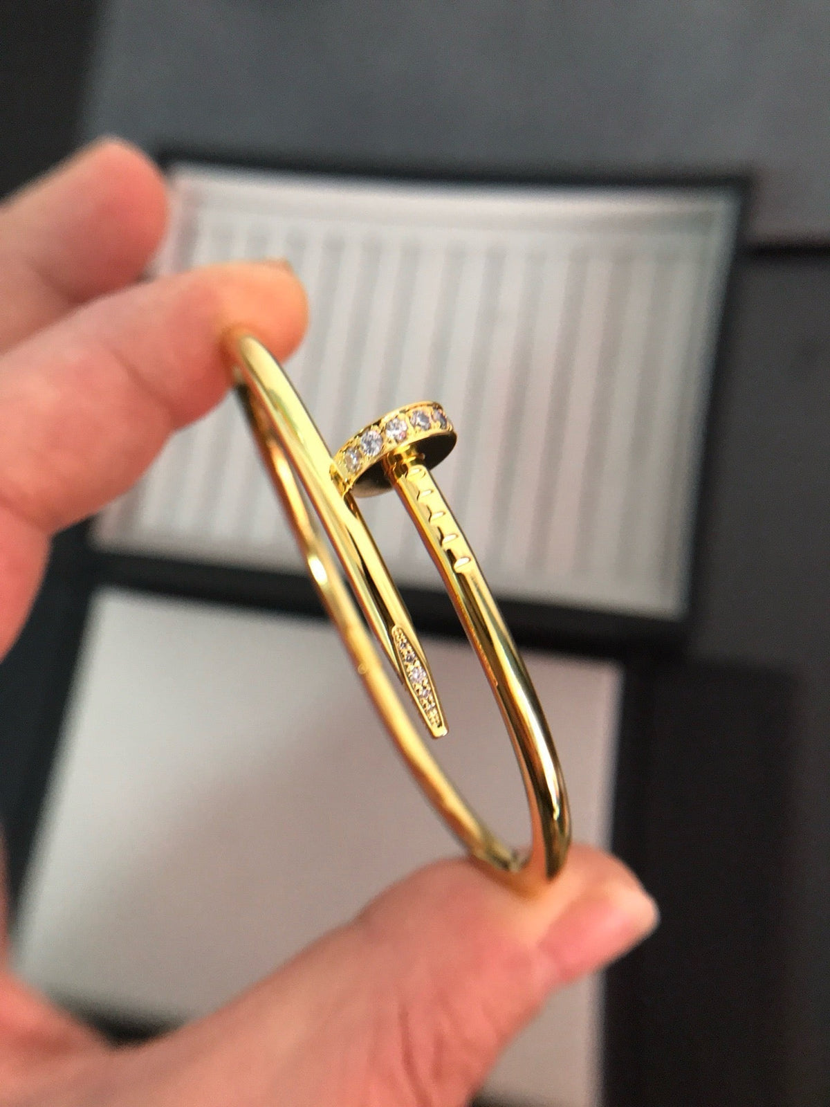 [VA]JUSTE UN CLOU ARMBAND 3,5 MM MIT DIAMANTEN