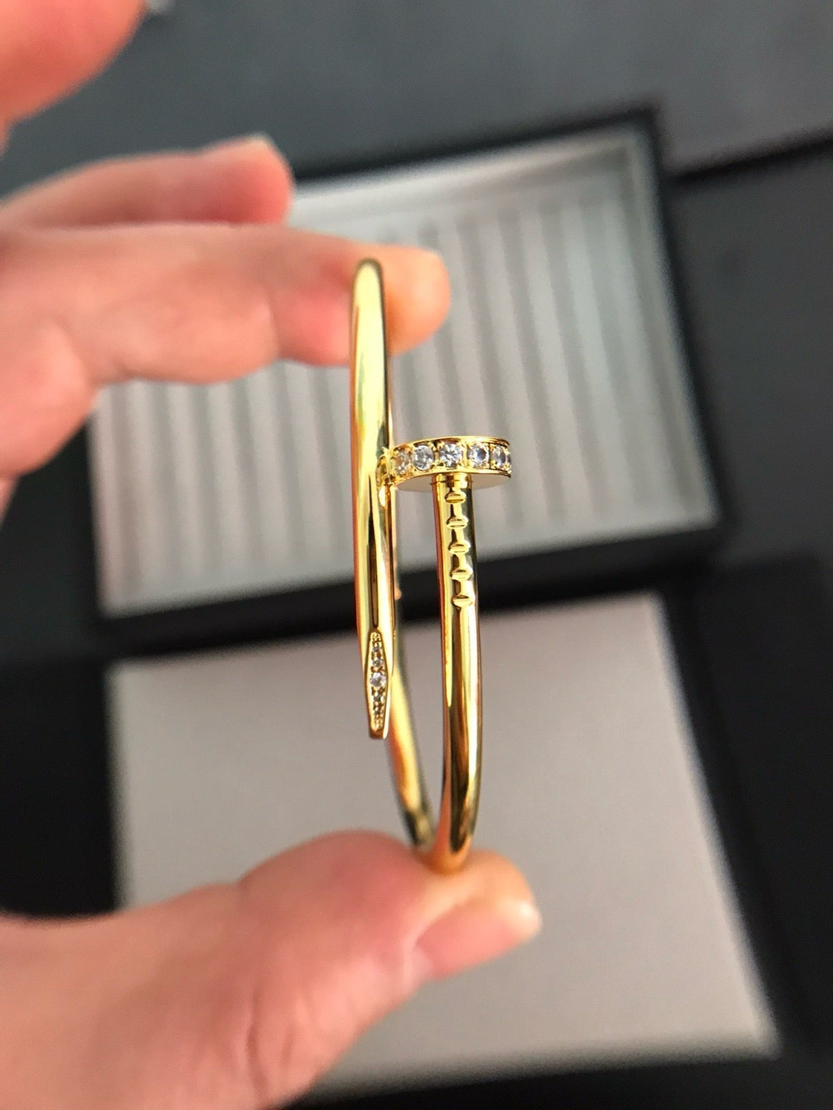 [VA]JUSTE UN CLOU ARMBAND 3,5 MM MIT DIAMANTEN
