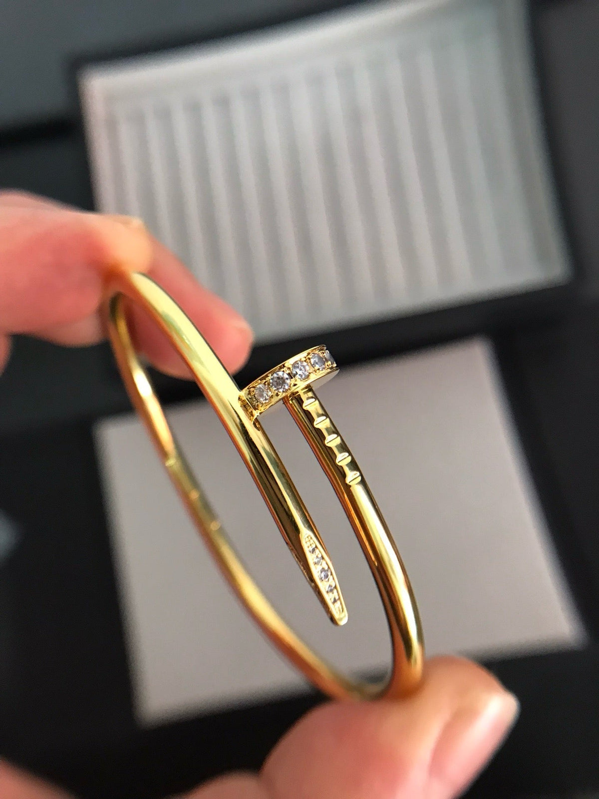 [VA]JUSTE UN CLOU ARMBAND 3,5 MM MIT DIAMANTEN
