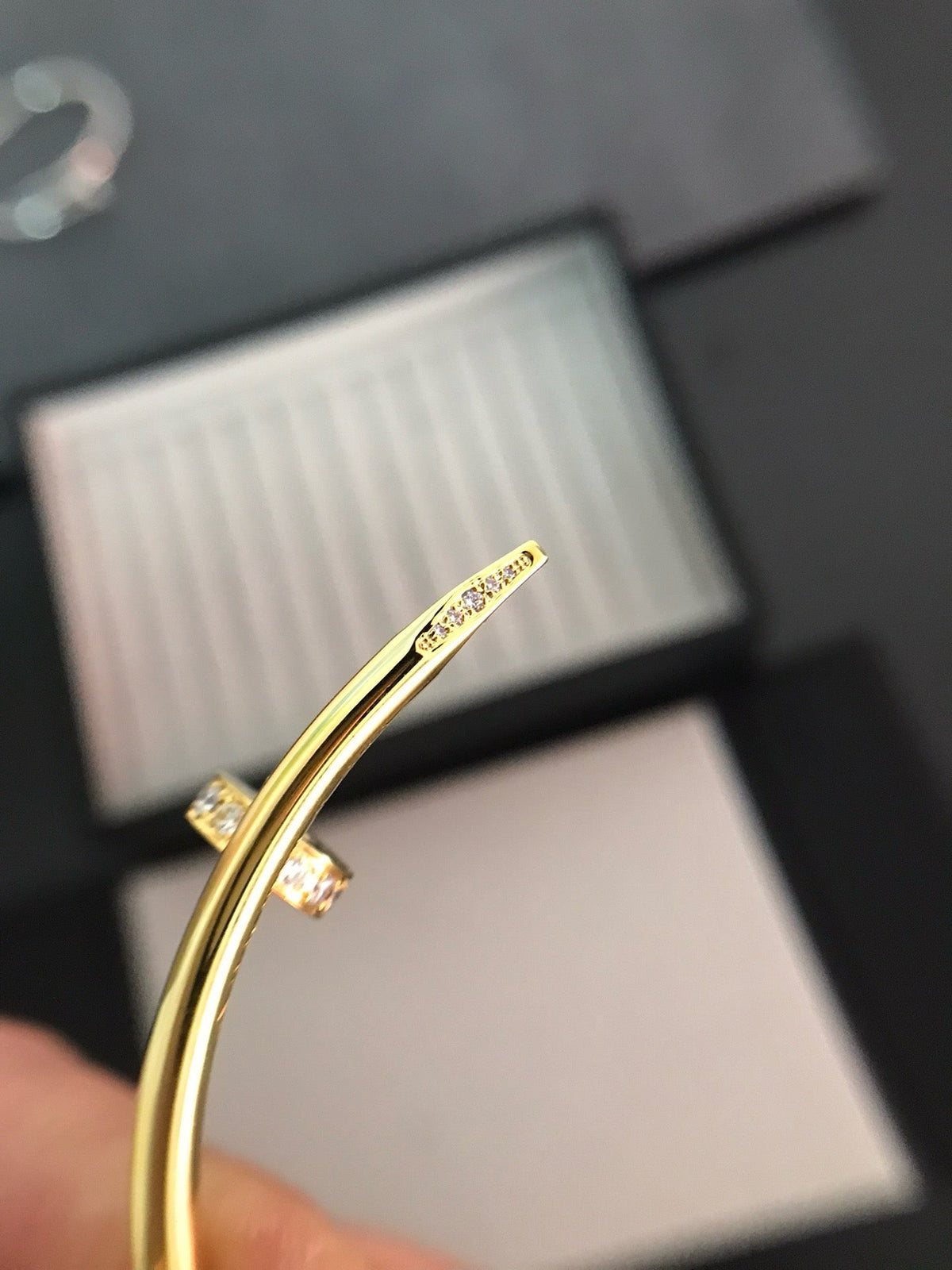 [VA]JUSTE UN CLOU ARMBAND 3,5 MM MIT DIAMANTEN