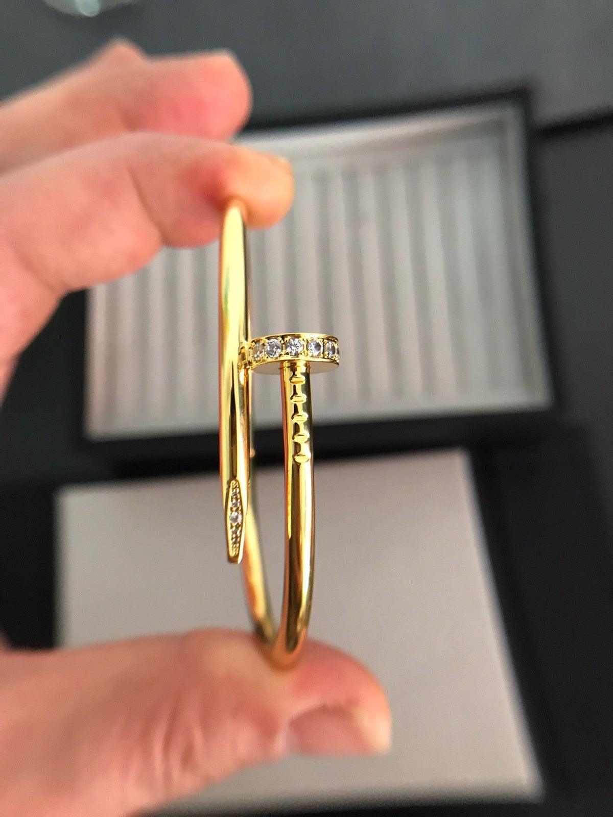 [VA]JUSTE UN CLOU ARMBAND 3,5 MM MIT DIAMANTEN