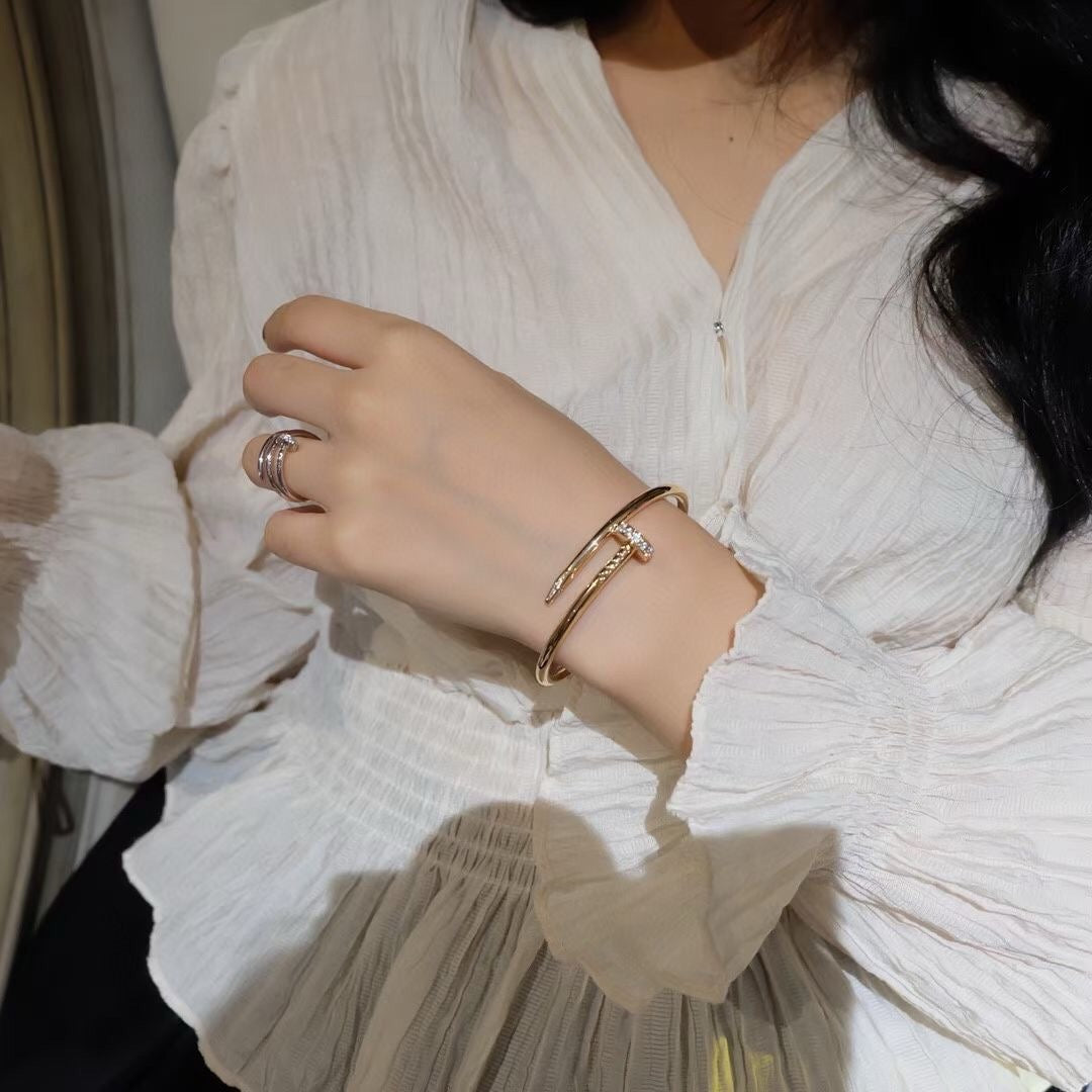 [VA]JUSTE UN CLOU ARMBAND 3,5 MM MIT DIAMANTEN