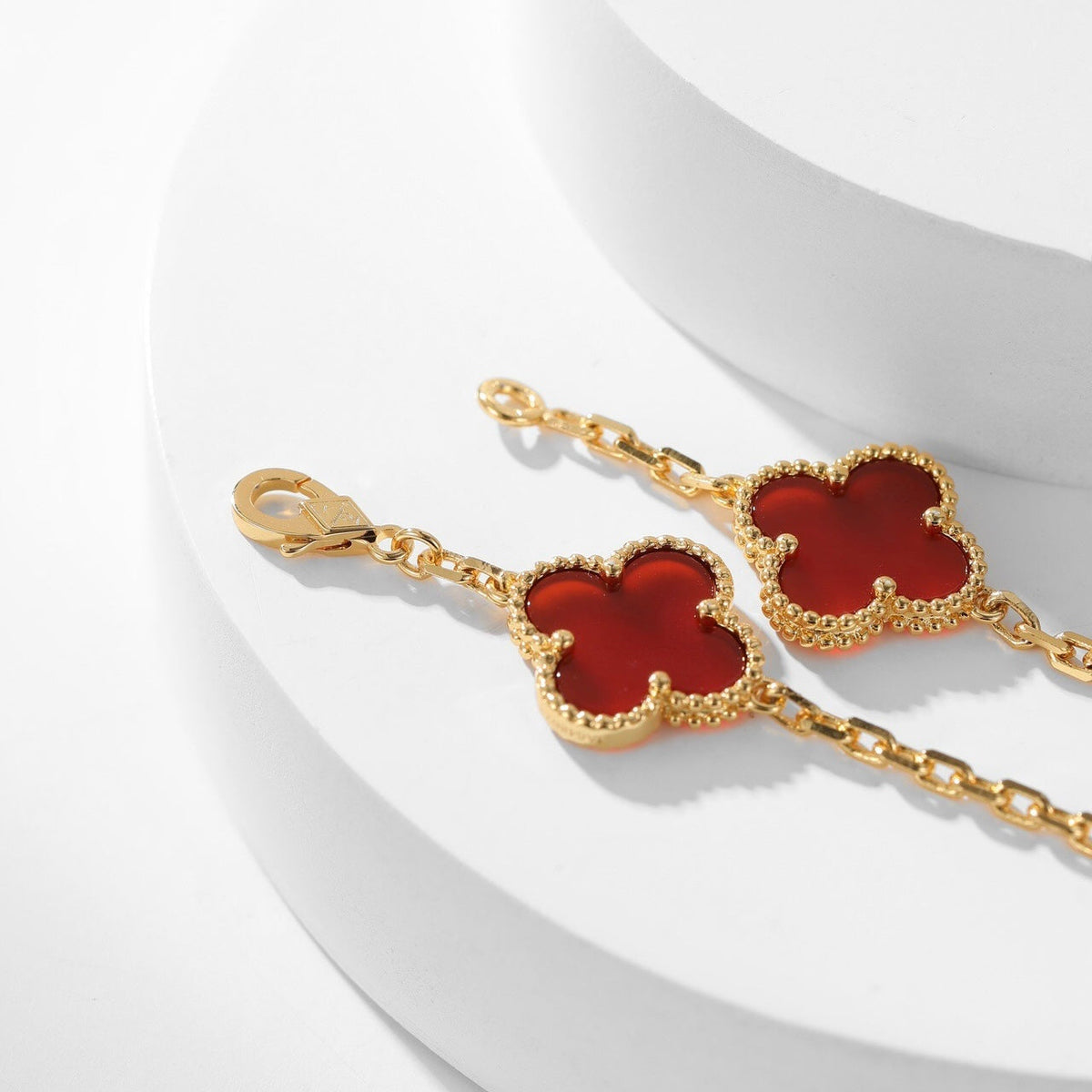 [VA]CLOVER HALSKETTE MIT 10 MOTIVEN, KARNEOL