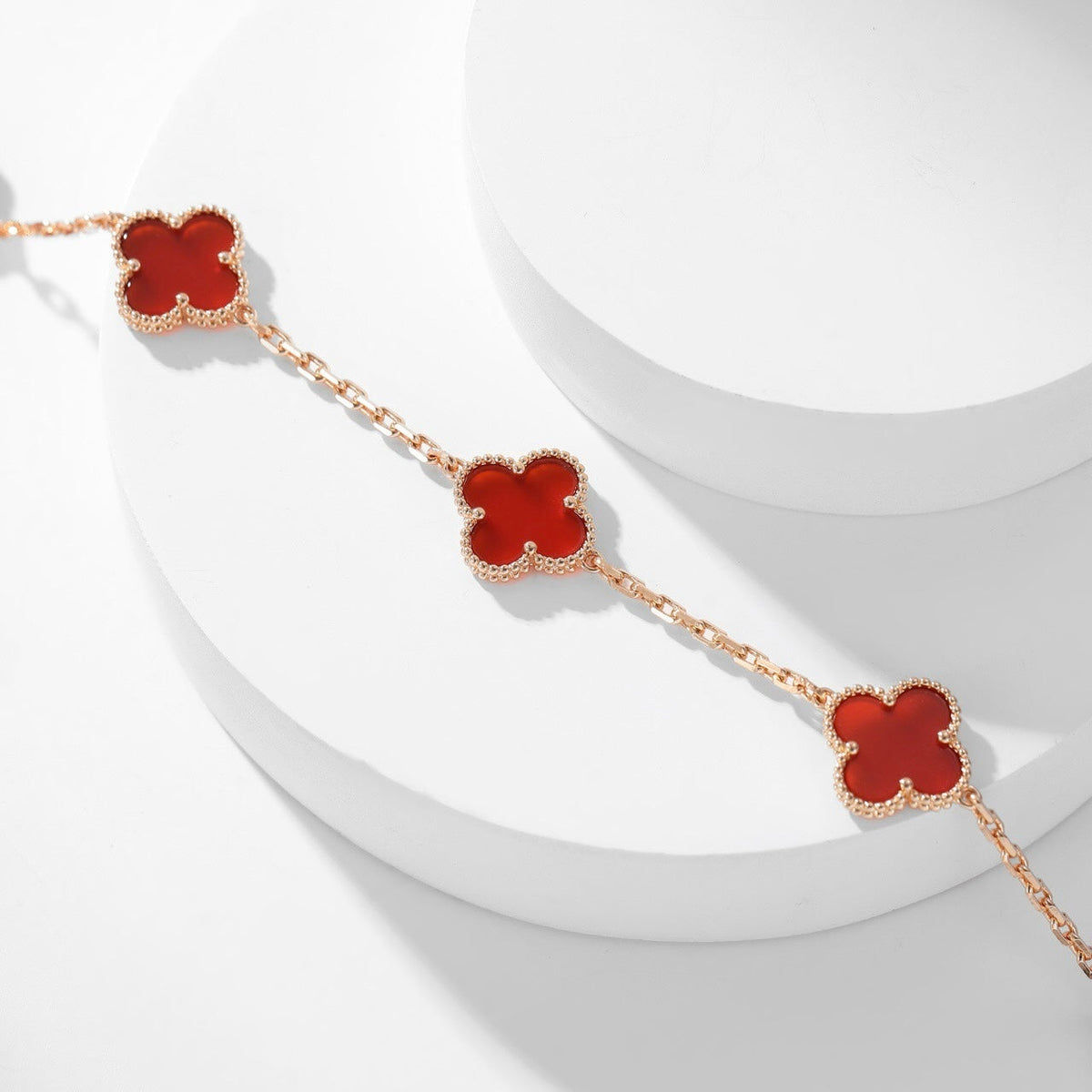 [VA]CLOVER HALSKETTE MIT 10 MOTIVEN, KARNEOL