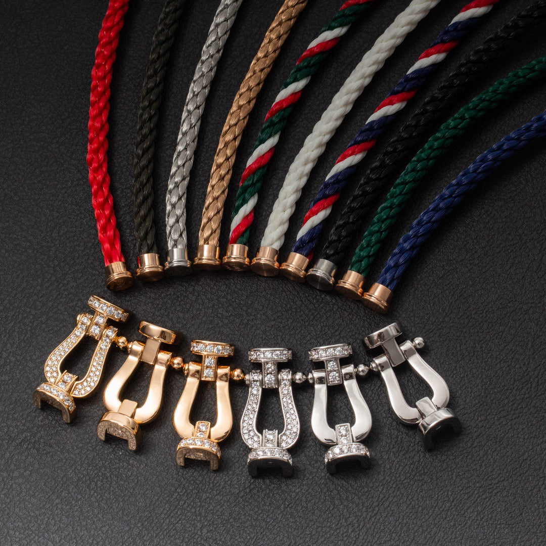 [VA]FORCE LARGE HORSESHOE NO DIAMOND BRACELET SILVER