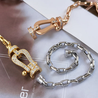[VA]FORCE LARGE HORSESHOE CLASP  METAL BRACELET