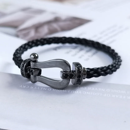 [VA]FORCE LARGE SERIES HORSESHOE BLACK SAMURAI BRACELET