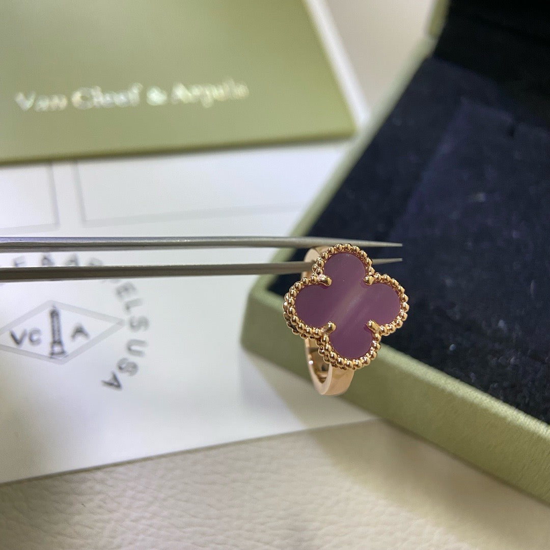 [VA]CLOVER  PURPLE VIOLET RING