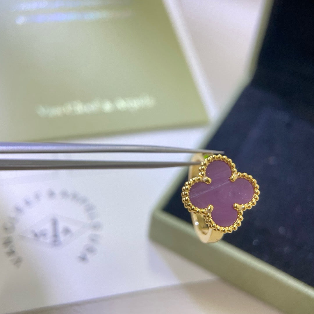 [VA]CLOVER  PURPLE VIOLET RING