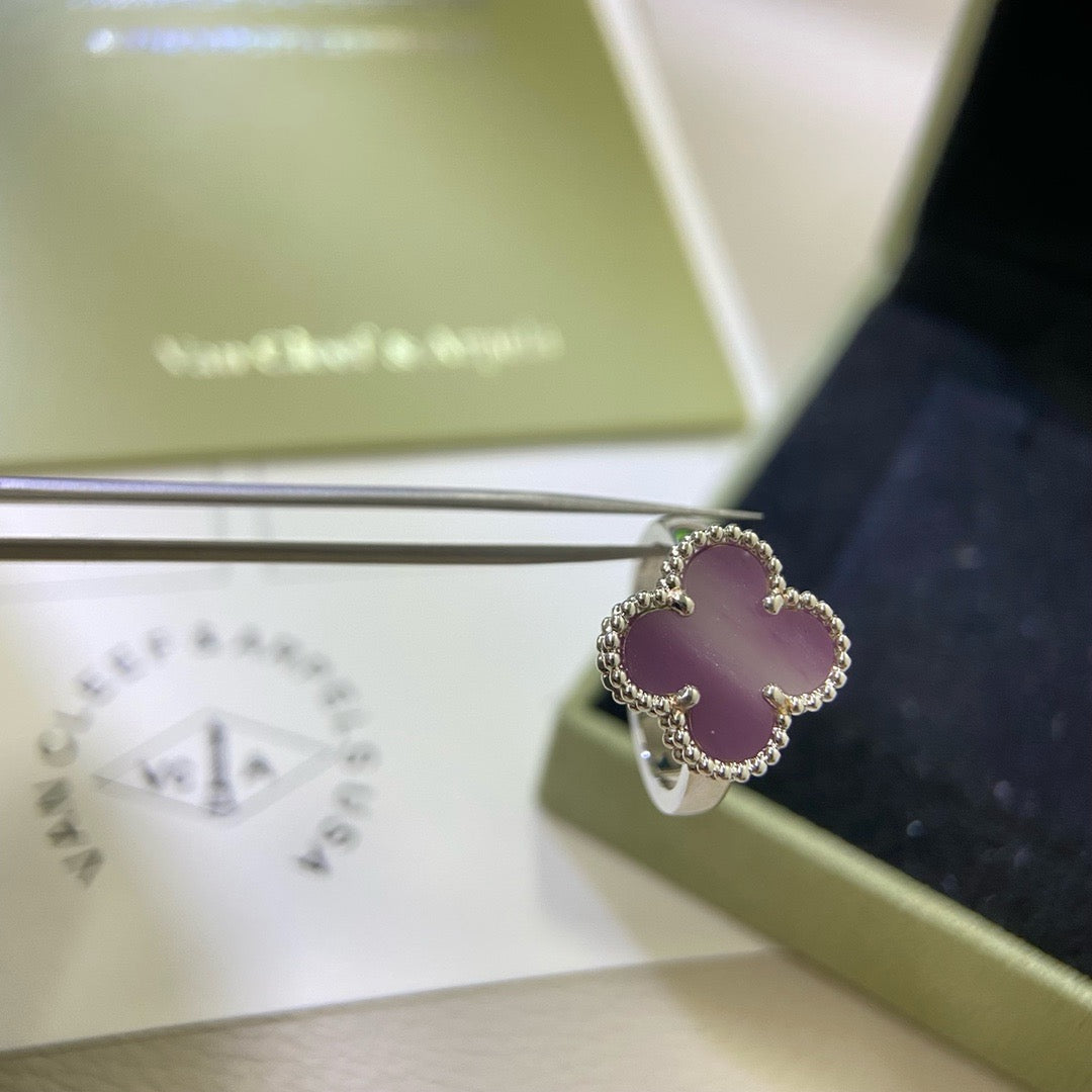 [VA]CLOVER  PURPLE VIOLET RING