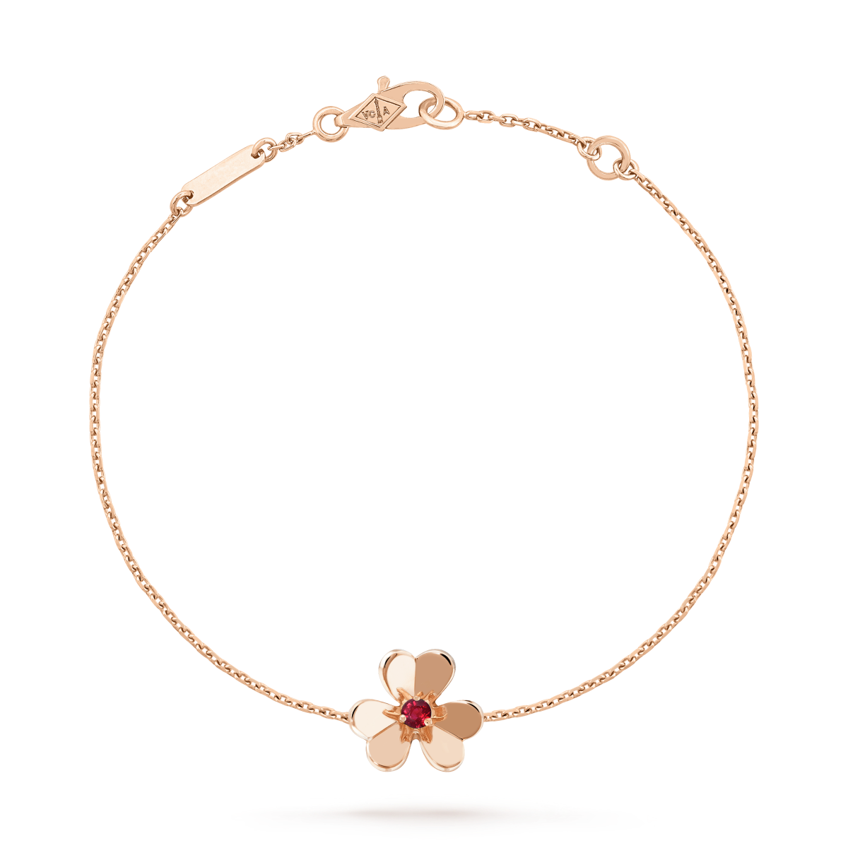 [VA]FRIVOLE ARMBAND GOLD BLUMEN ROSA MALACHIT