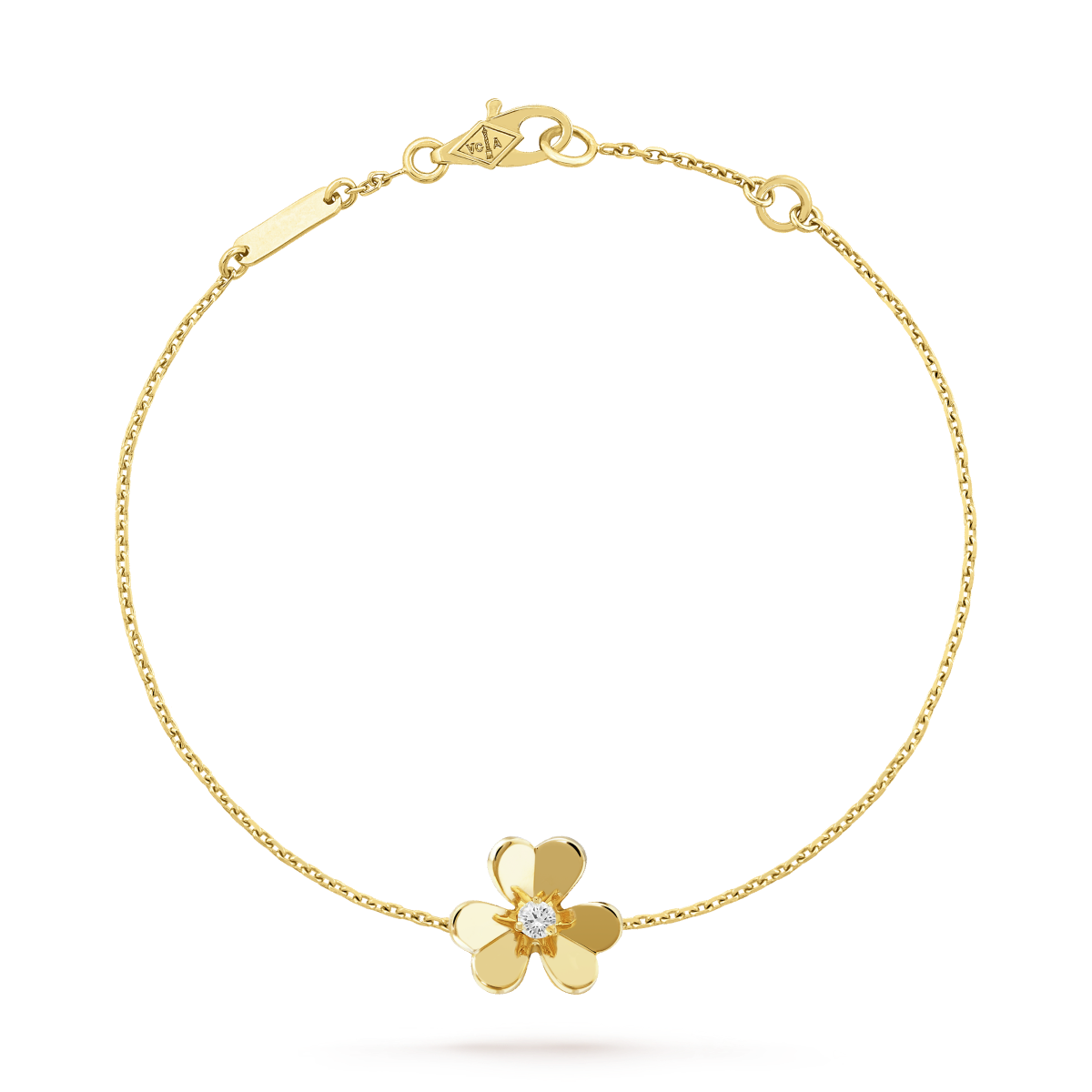 [VA]FRIVOLE ARMBAND GOLD BLUMEN ROSA MALACHIT