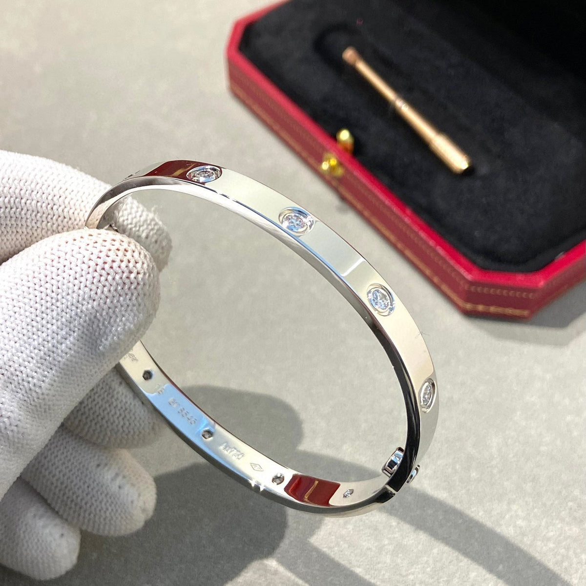 [VA]LOVE BRACELET 6.1MM 10 DIAMONDS
