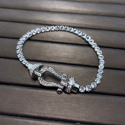 [VA]FORCE  HORSESHOE  DIAMOND TENNIS BRACELET