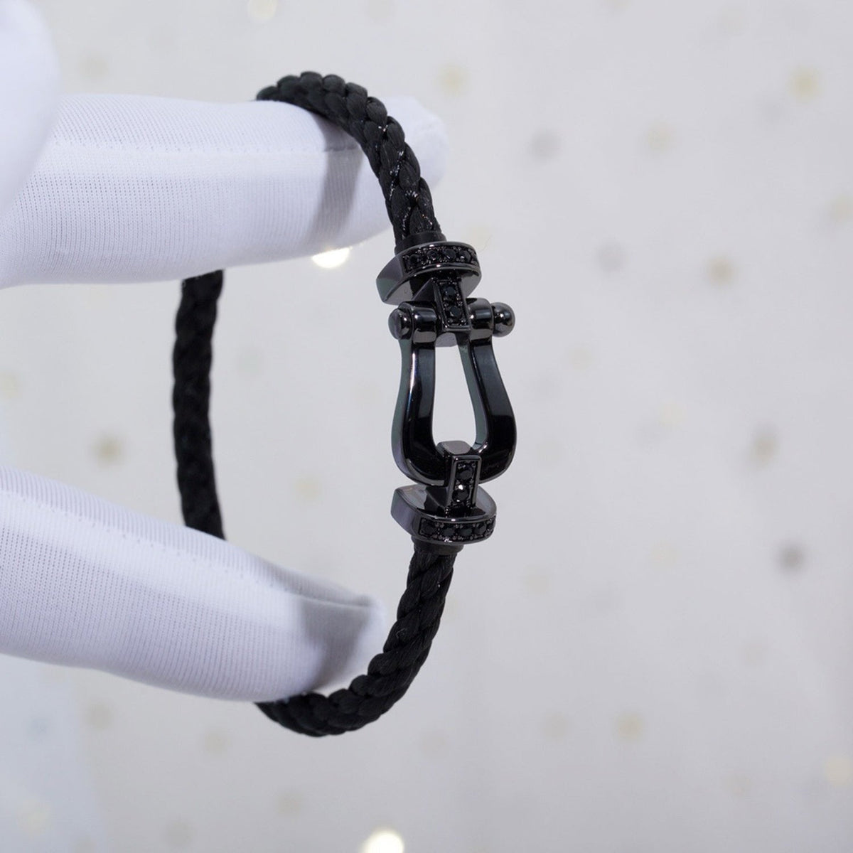 [VA]FORCE LARGE SERIES HORSESHOE BLACK SAMURAI BRACELET