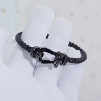 [VA]FORCE LARGE SERIES HORSESHOE BLACK SAMURAI BRACELET