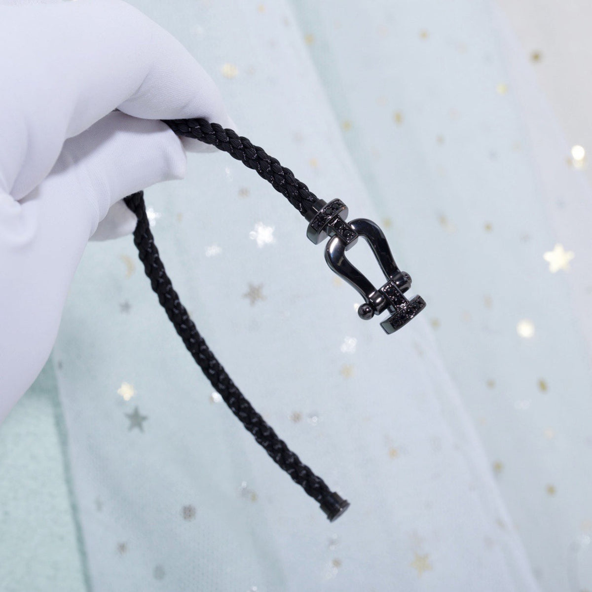 [VA]FORCE LARGE SERIES HORSESHOE BLACK SAMURAI BRACELET