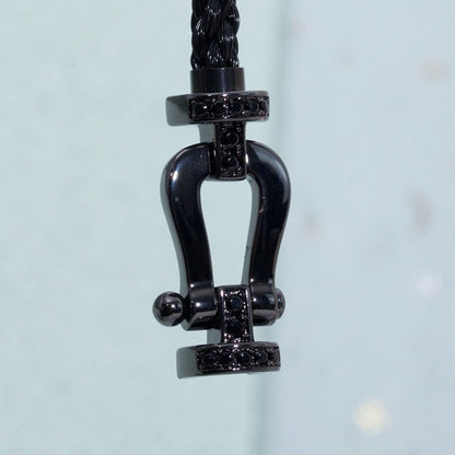 [VA]FORCE LARGE SERIES HORSESHOE BLACK SAMURAI BRACELET