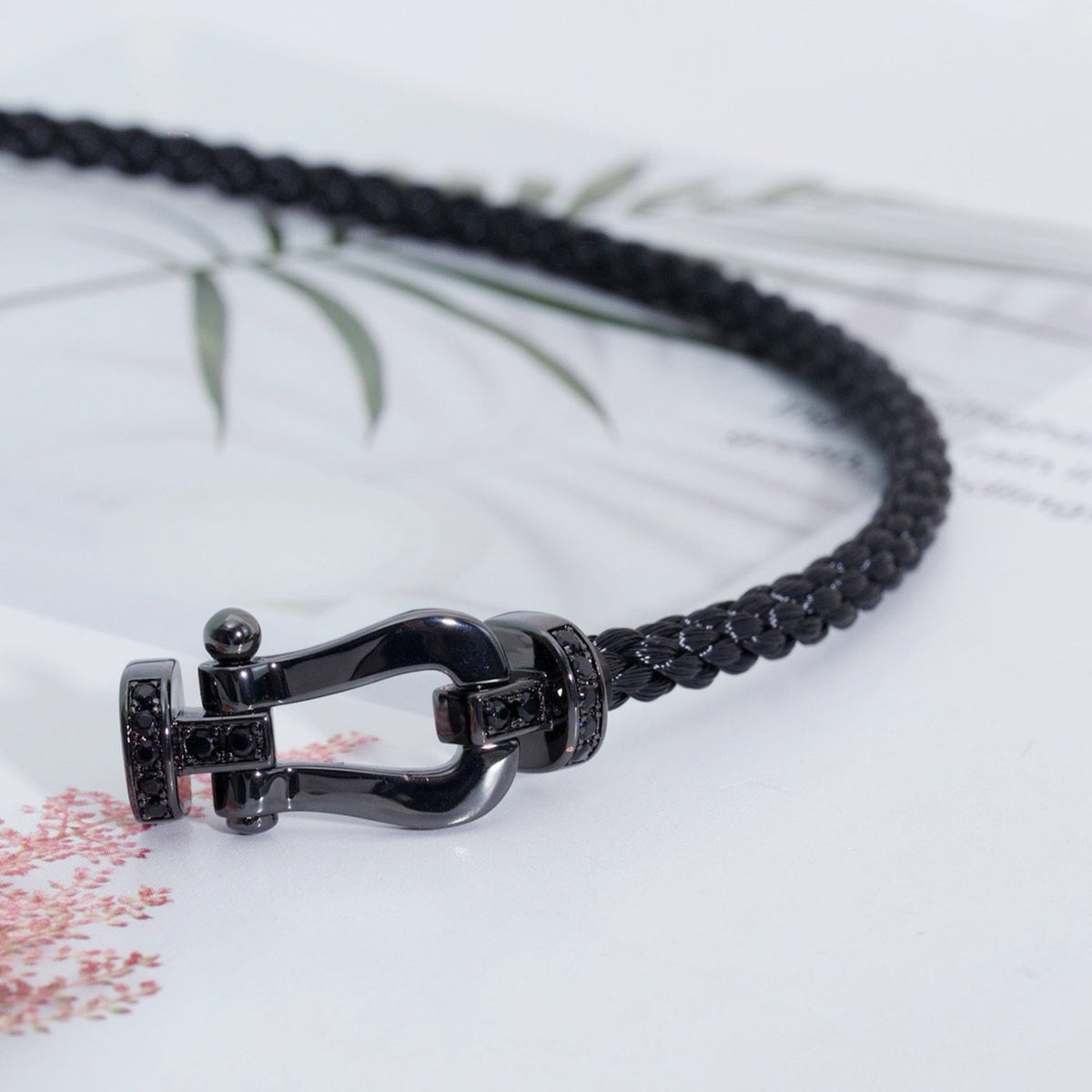 [VA]FORCE LARGE SERIES HORSESHOE BLACK SAMURAI BRACELET