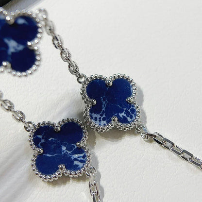 [VA]LUCKY CLOVER 5-MOTIF BRACELET - PIETERSITE COLLECTION