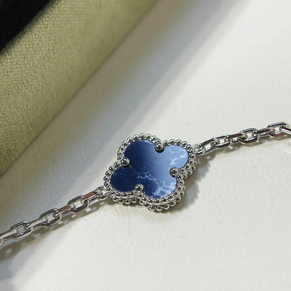[VA]LUCKY CLOVER 5-MOTIF BRACELET - PIETERSITE COLLECTION