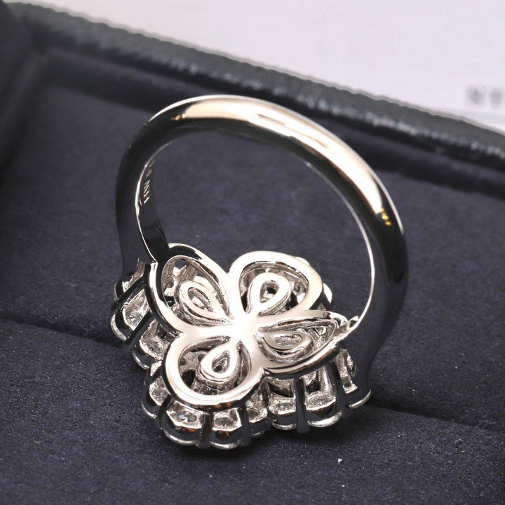 [VA]LOOP RING VOLLMOTIV DIAMANT 16MM SILBER