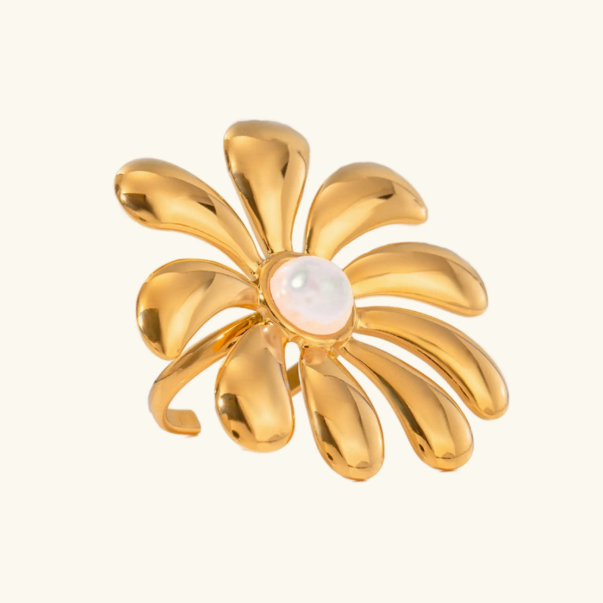 [VA]Bellemare Blumen-Ring in Gold