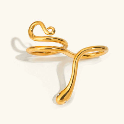 [VA]Gemmie Golden Snake Ring