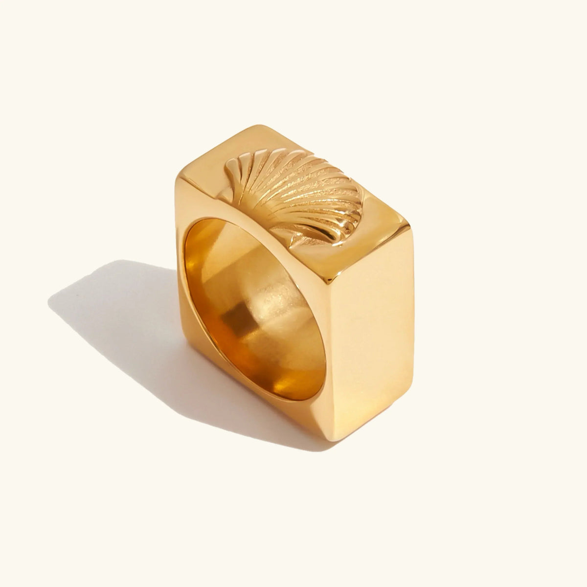 [VA]Carlotta Geometric Shell Ring