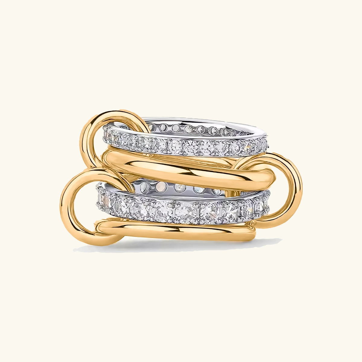 [VA]Juno Stacked Diamond Ring
