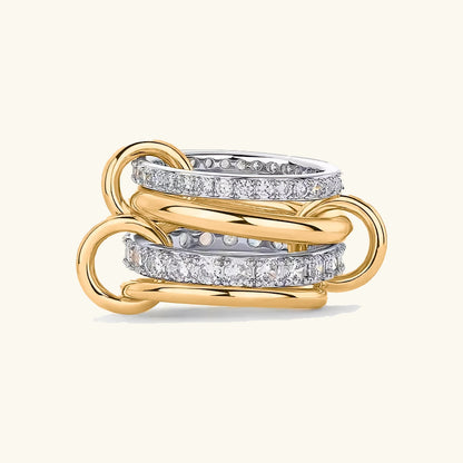 [VA]Juno Stacked Diamond Ring