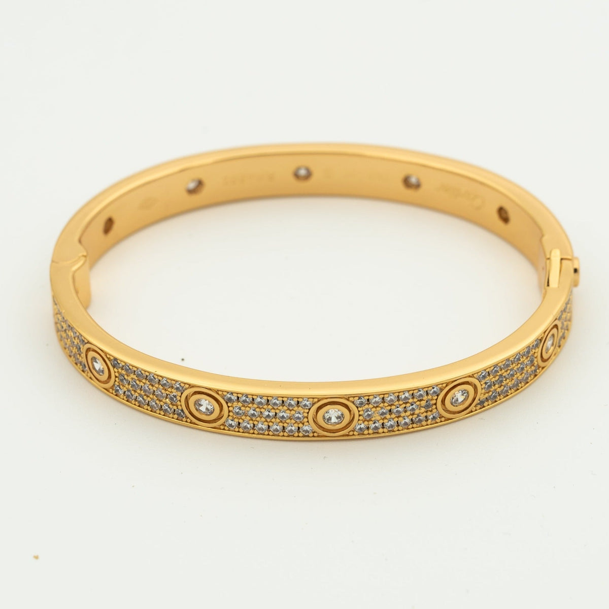 [VA]LOVE ARMBAND 6,1 MM MIT DIAMANT-PAVÉ 10 GROSSE DIAMANTEN