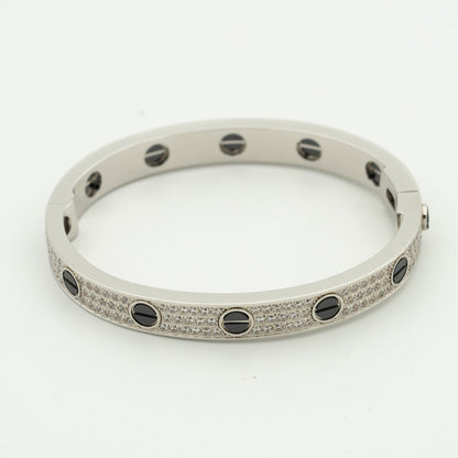 [VA]LOVE BRACELET 6.1MM DIAMOND-PAVED CERAMIC