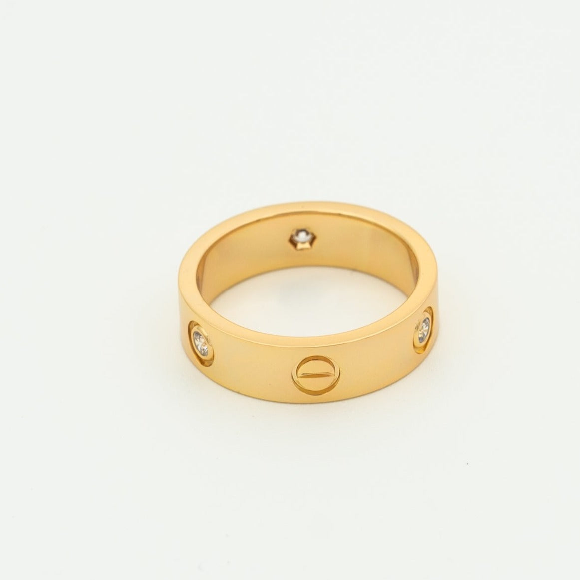 [VA]LOVE RING 5,5 MM 3 DIAMANTEN ROSÉGOLD
