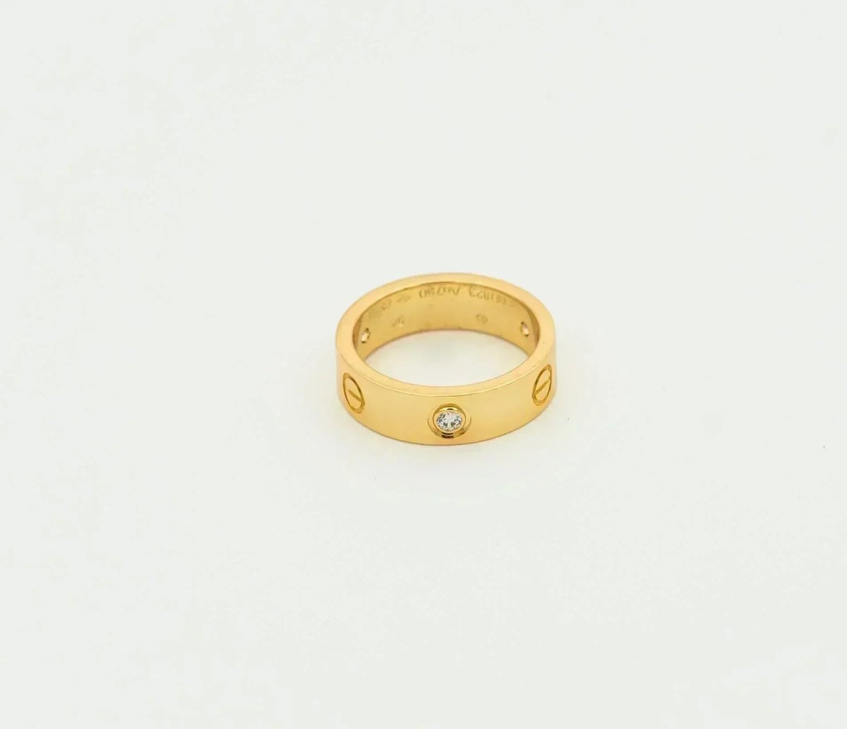 [VA]LOVE RING 5.5MM 3 DIAMONDS GOLD
