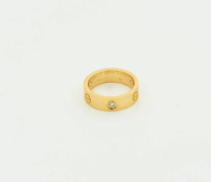 [VA]LOVE RING 5.5MM 3 DIAMONDS GOLD