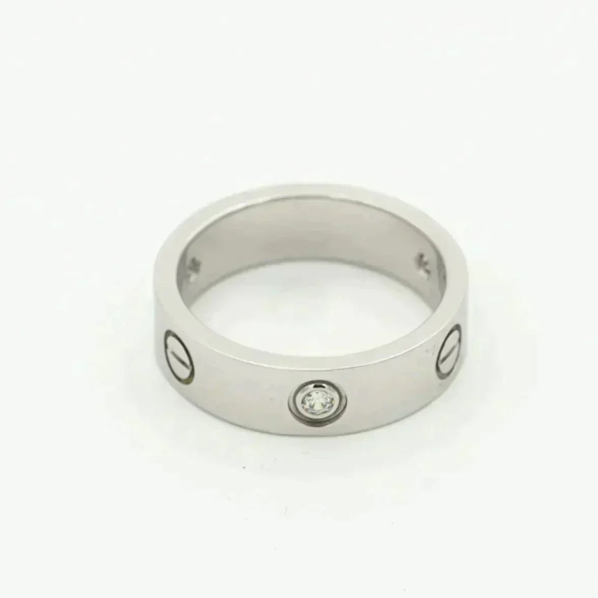 [VA]LOVE RING 5.5MM 3 DIAMONDS SILVER