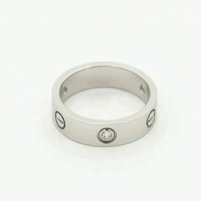 [VA]LOVE RING 5.5MM 3 DIAMONDS SILVER