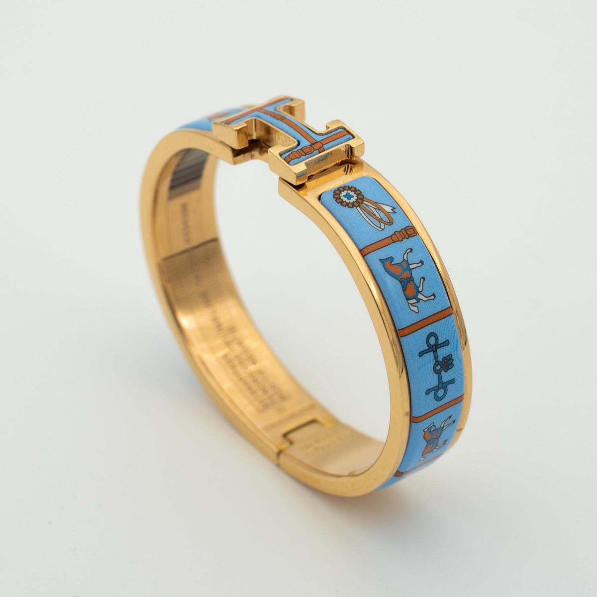 [VA]H ARMBAND ROSÉGOLD BLAUE KERAMIK