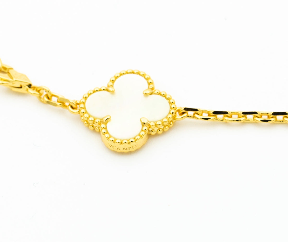[VA]CLOVER-ARMBAND 5 MOTIVE ONYX PERLMUTT